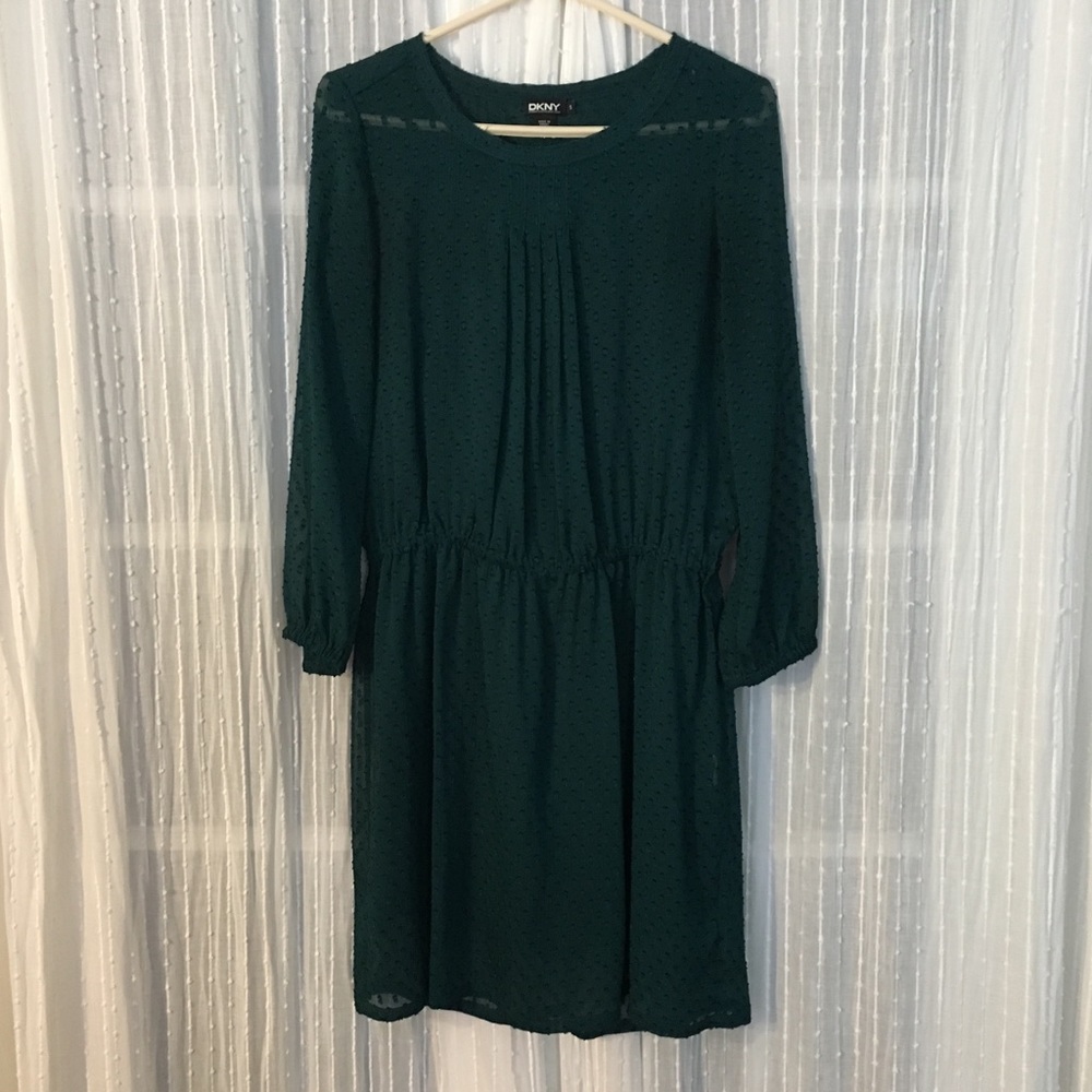 EUC DKNY Swiss Dot Dress